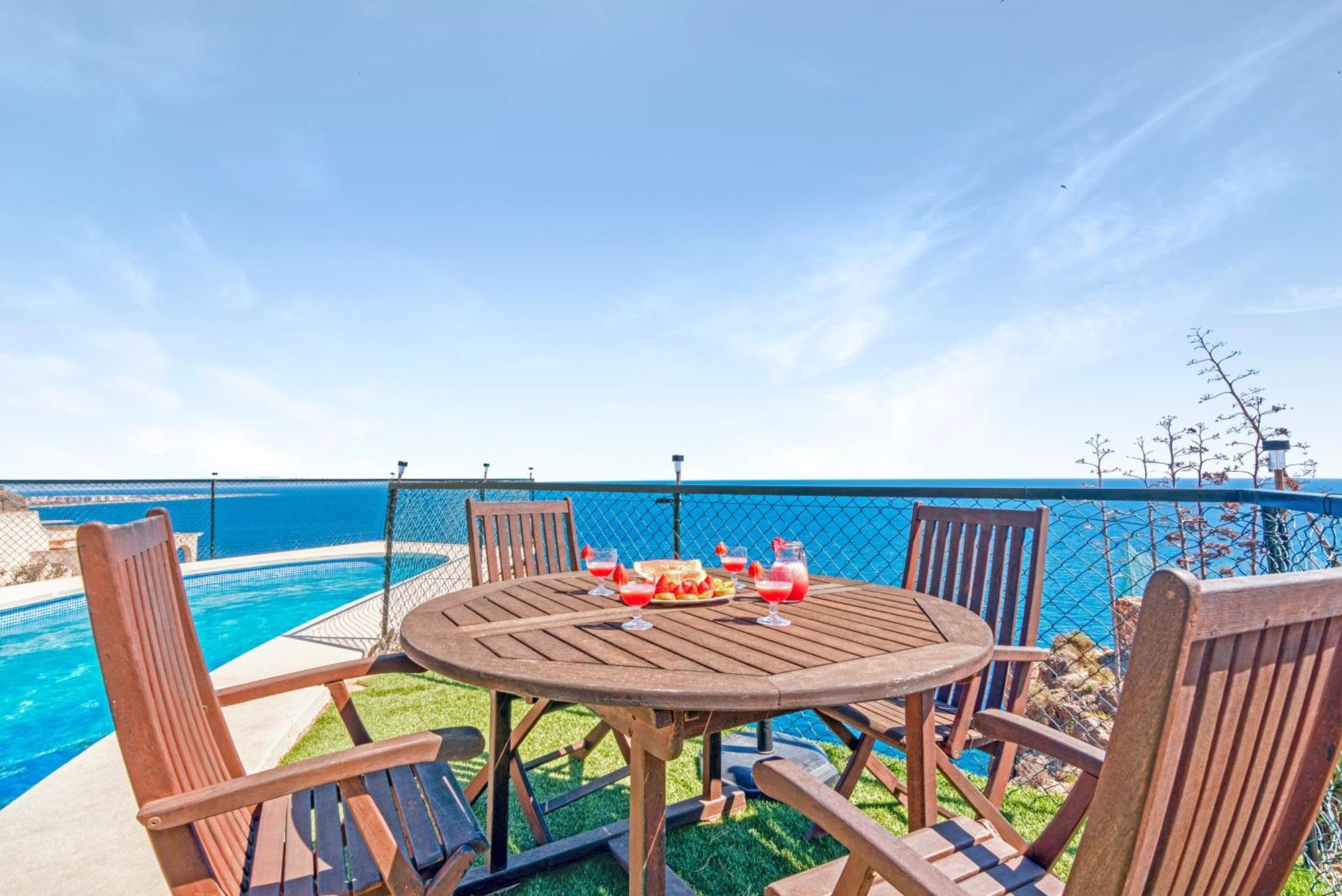 Villa Infinity Sea Views I Pool I Bbq I Jacuzzi Almería Exterior photo